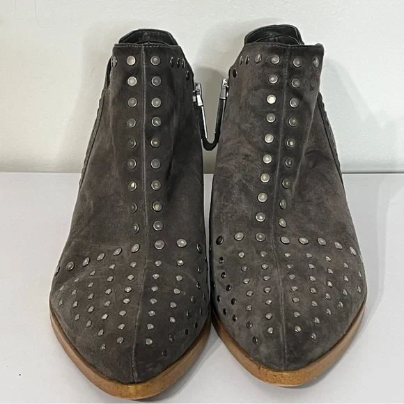 State Shoes State Loka Studded Suede Gray Bootie Poshmark